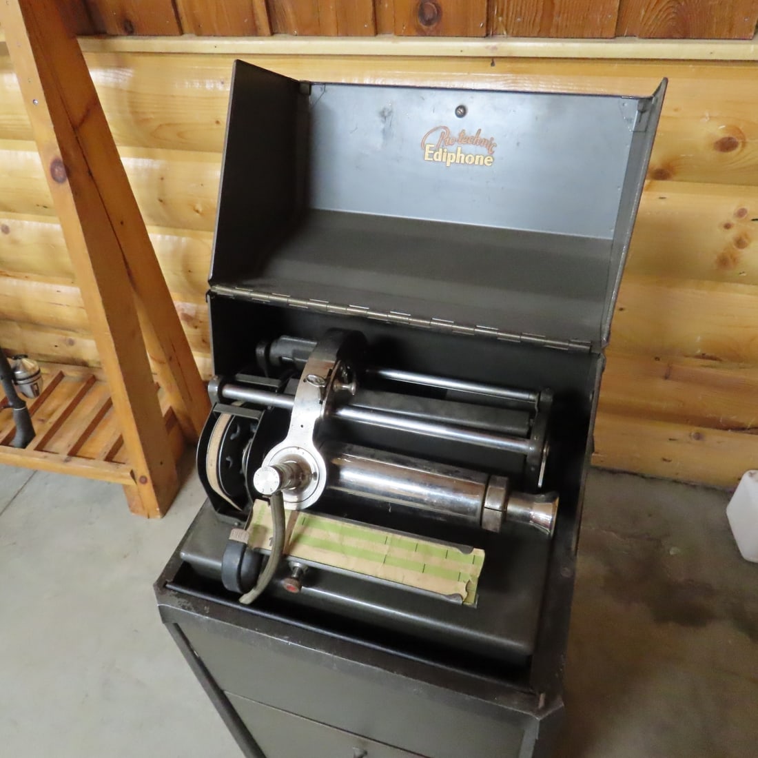 Antique 1920s Pro-Technic Ediphone & Wax Cylinders - 2