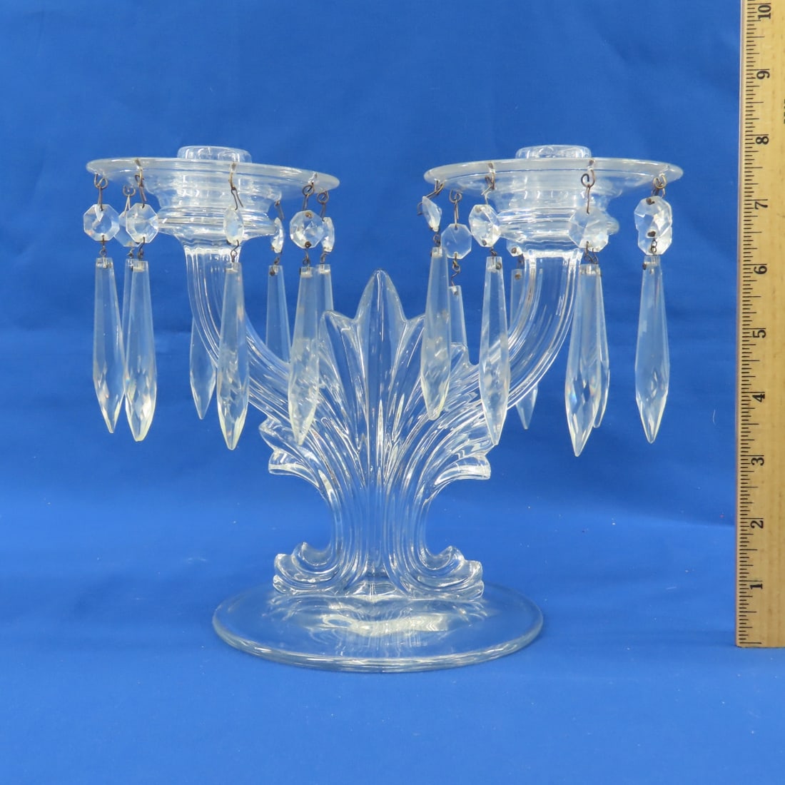 Fostoria Baroque & Etch C-2 Pattern Candelabras - 3