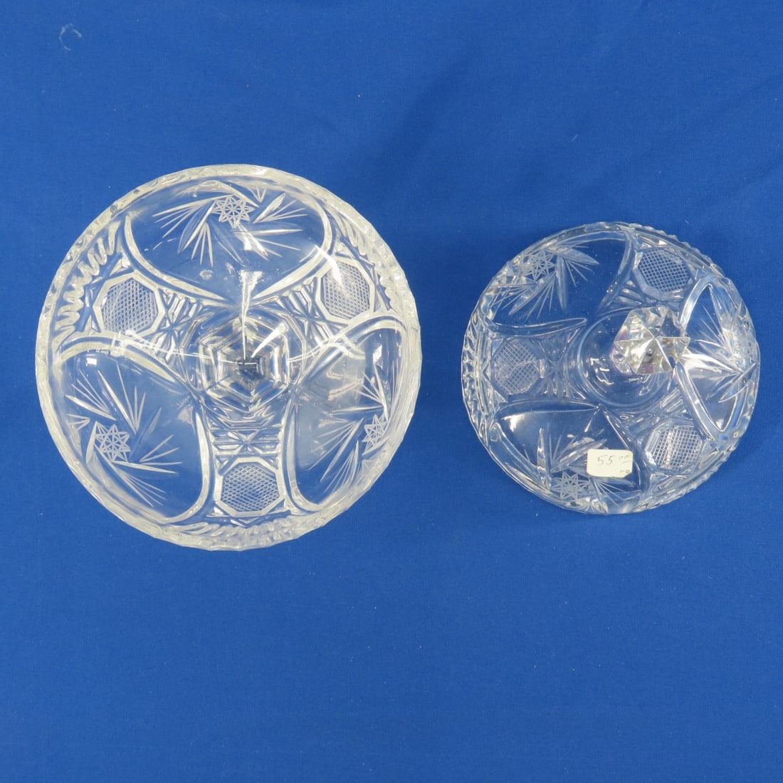 8 Pcs Early American Pattern & Cut Glass - 14