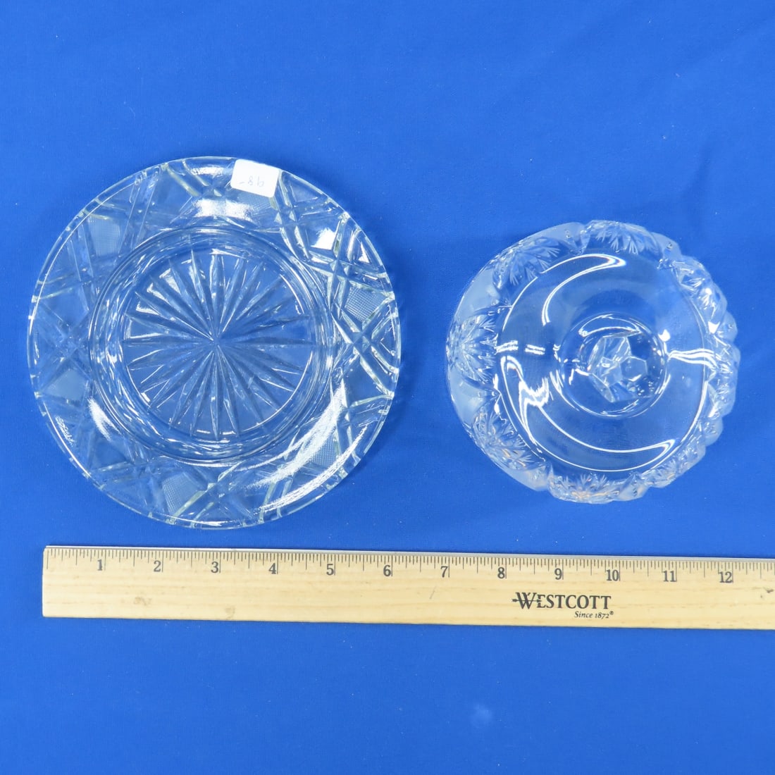 8 Pcs Early American Pattern & Cut Glass - 16
