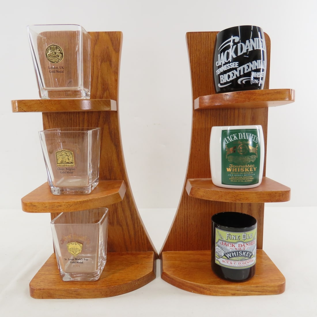 Collection Of Jack Daniel's Shot Glasses & Display - 2