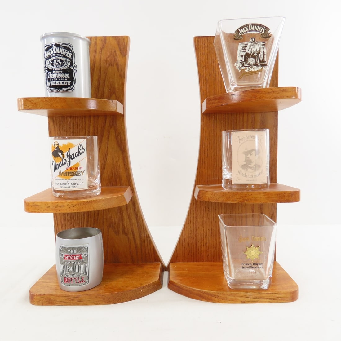 Collection Of Jack Daniel's Shot Glasses & Display - 5