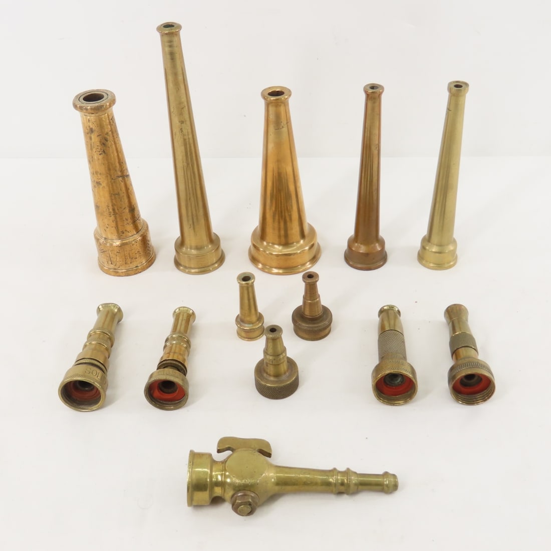 Collection of Brass Water Hose Nozzles (1 of 18)