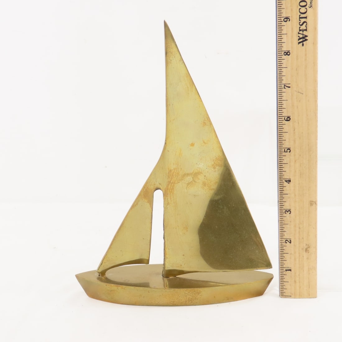 Solid Brass Sailboat Bookends & Decor - 3