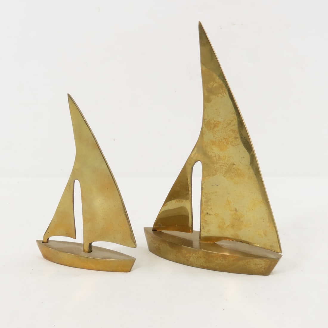 Solid Brass Sailboat Bookends & Decor - 5