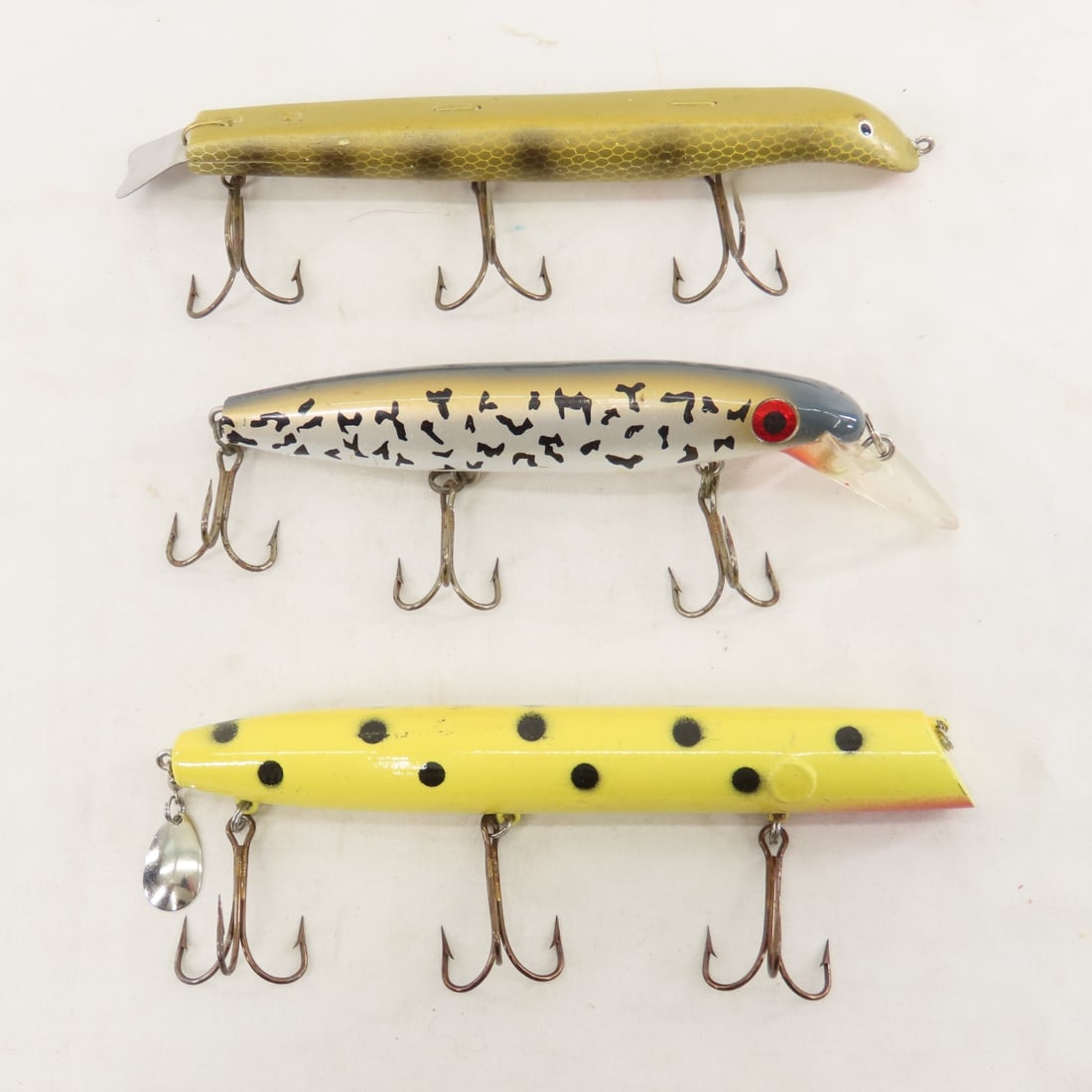 9 Large Vintage Lures- Helin Flatfish in Box - 5