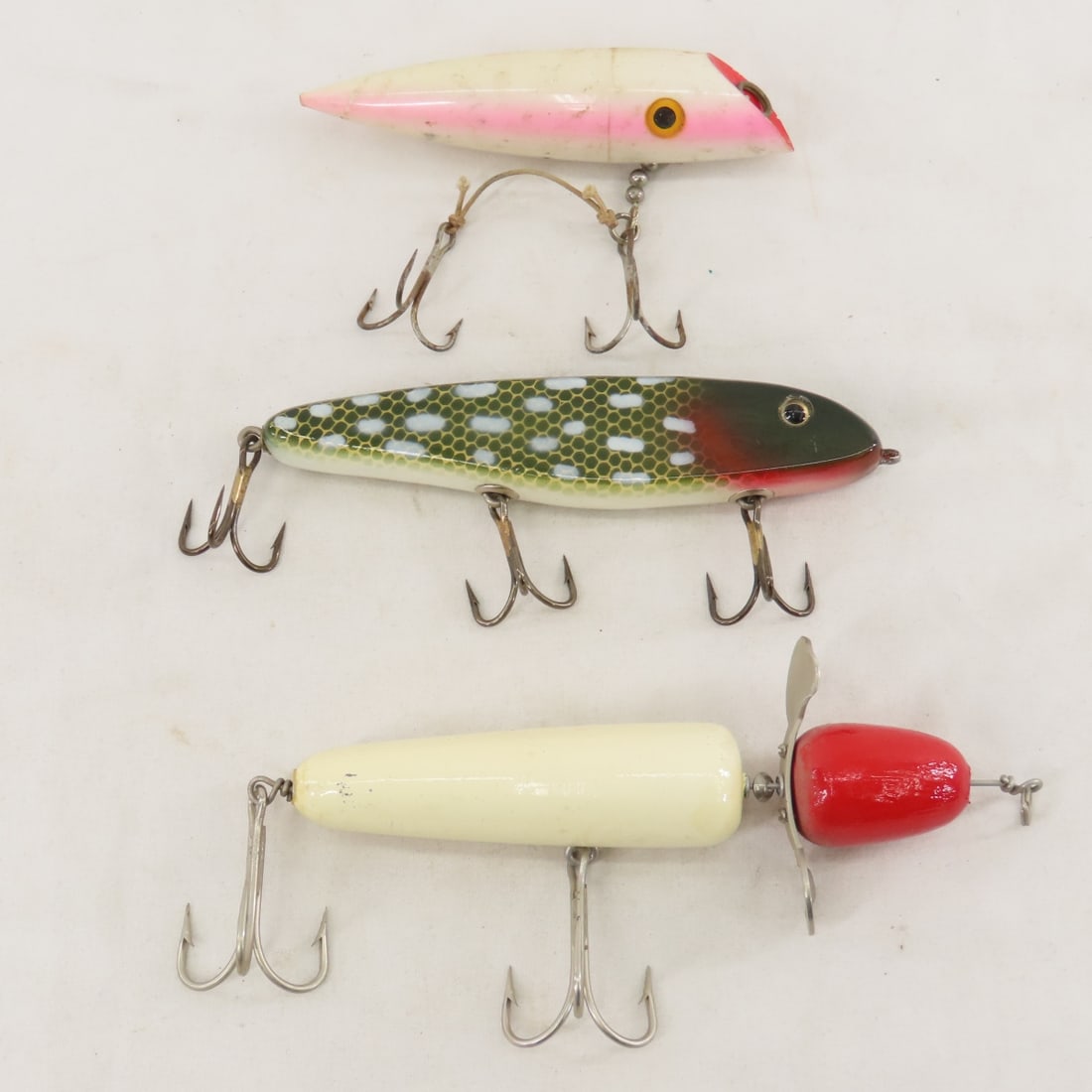 9 Large Vintage Lures- Helin Flatfish in Box - 8
