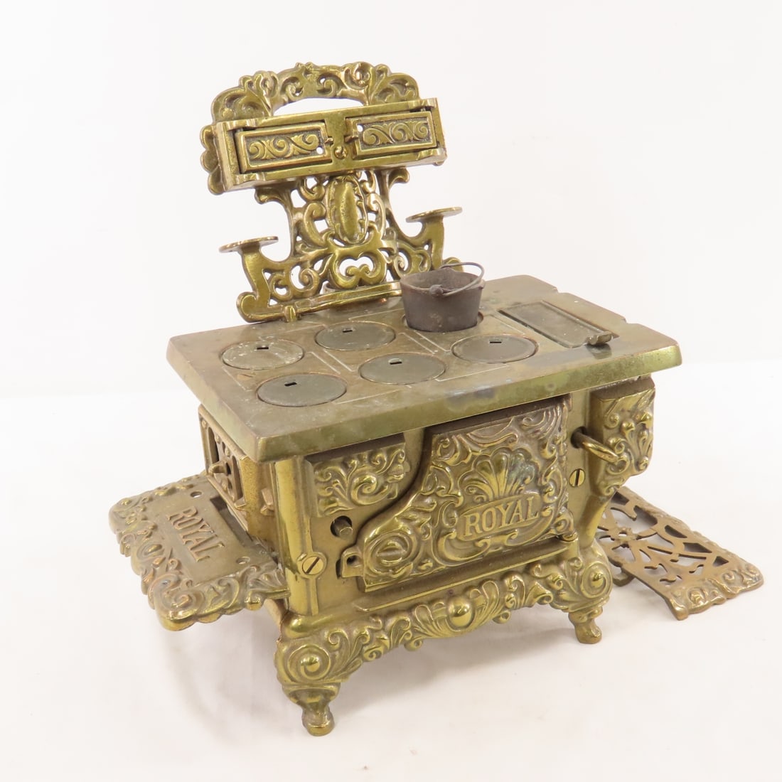 Royal Kenton Brass Wood Burning Stove (1 of 12)