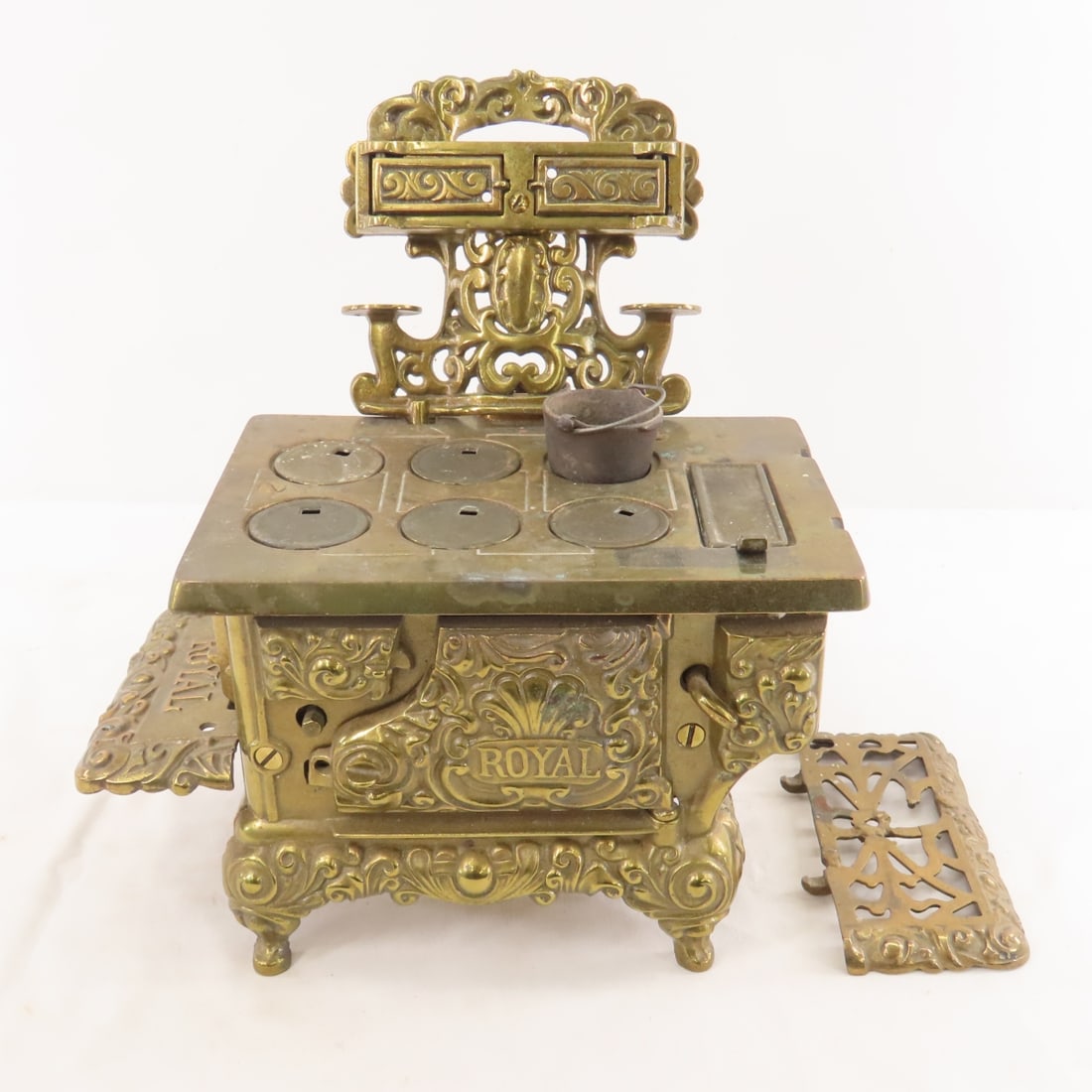 Royal Kenton Brass Wood Burning Stove - 2