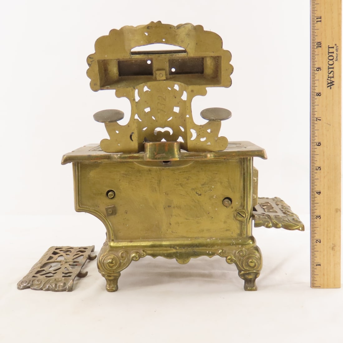 Royal Kenton Brass Wood Burning Stove - 6