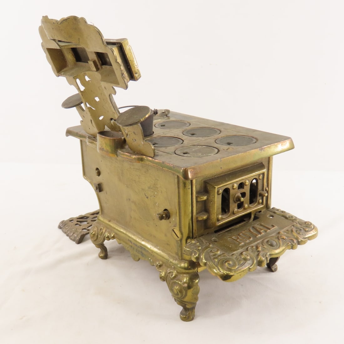 Royal Kenton Brass Wood Burning Stove - 7