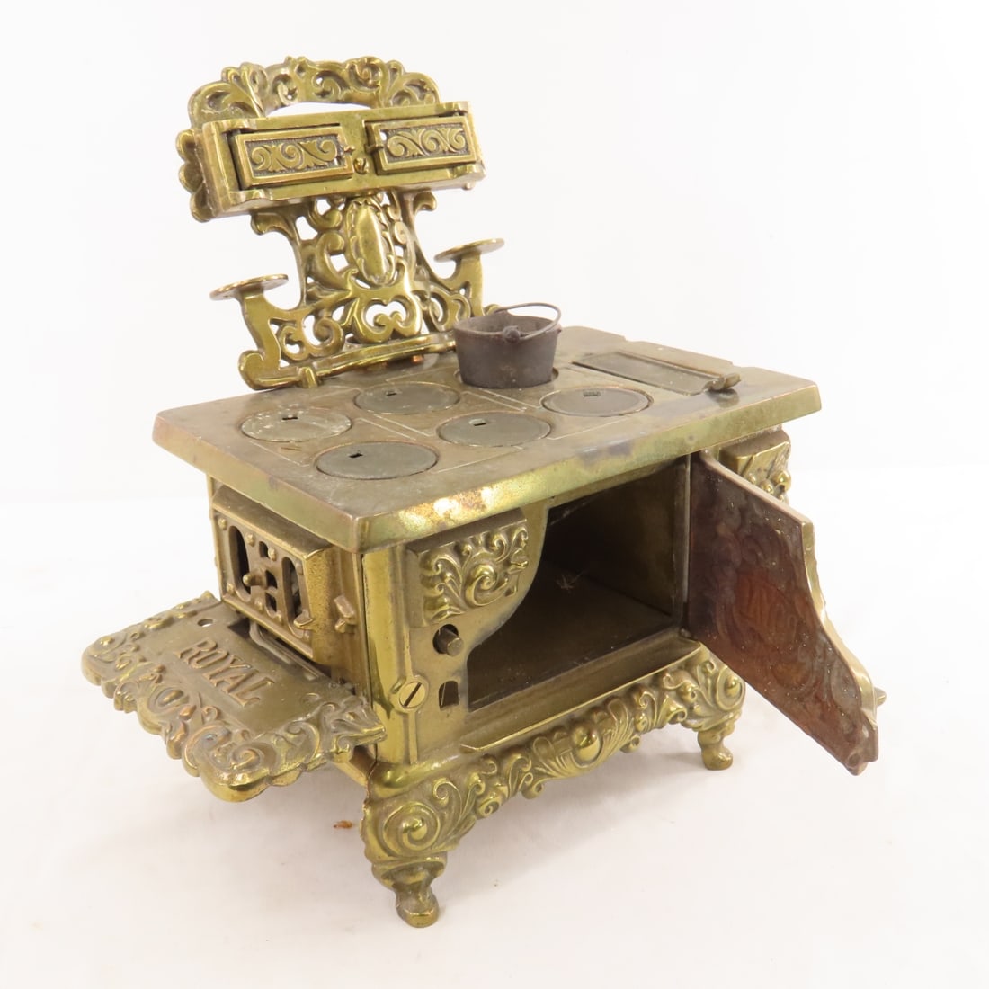 Royal Kenton Brass Wood Burning Stove - 9