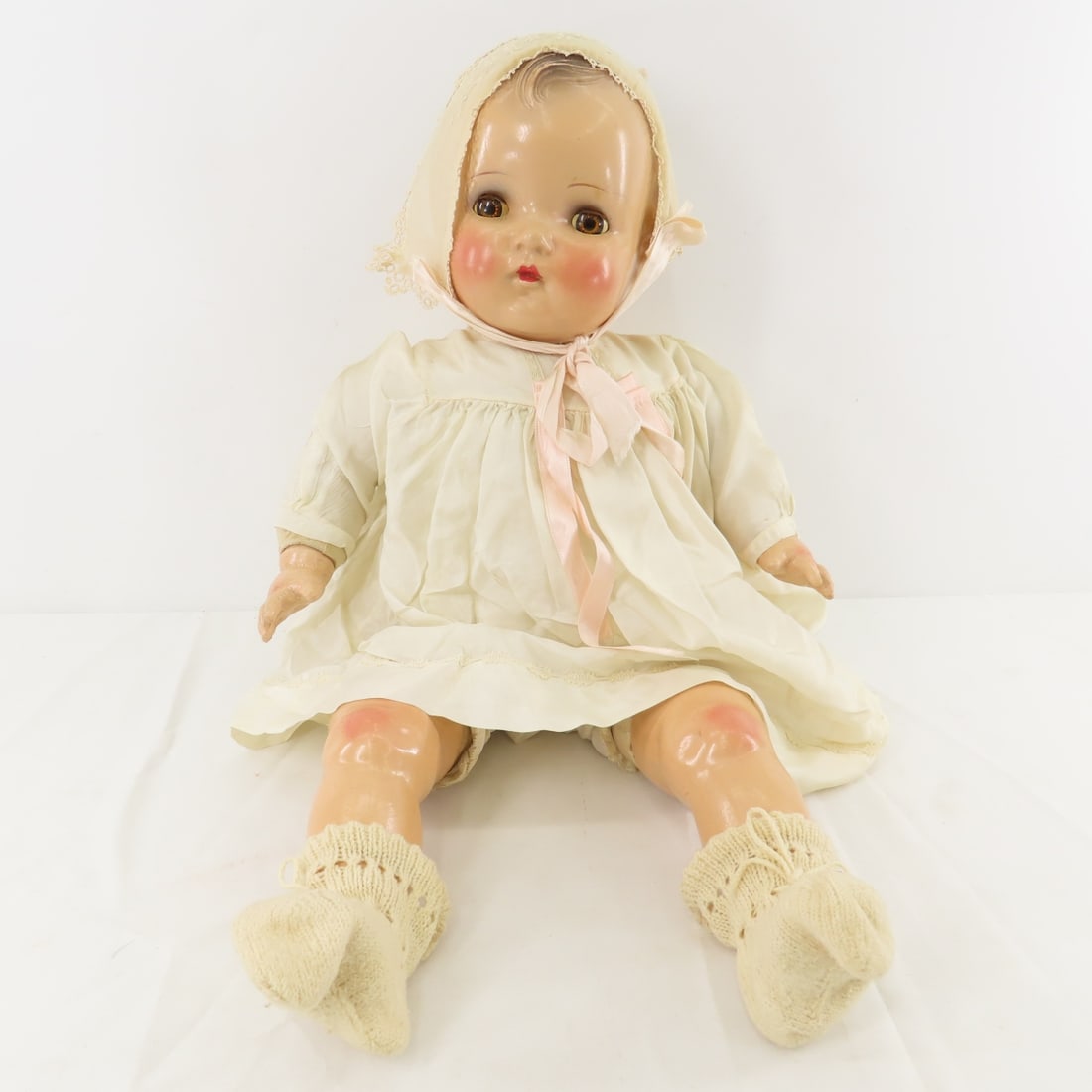 2 Madame Alexander Composition & Cloth Baby Dolls - 12