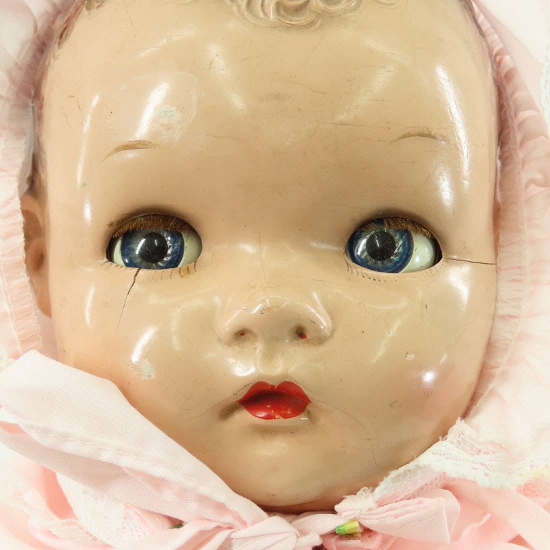 2 Antique Ideal Composition & Cloth Baby Dolls - 18