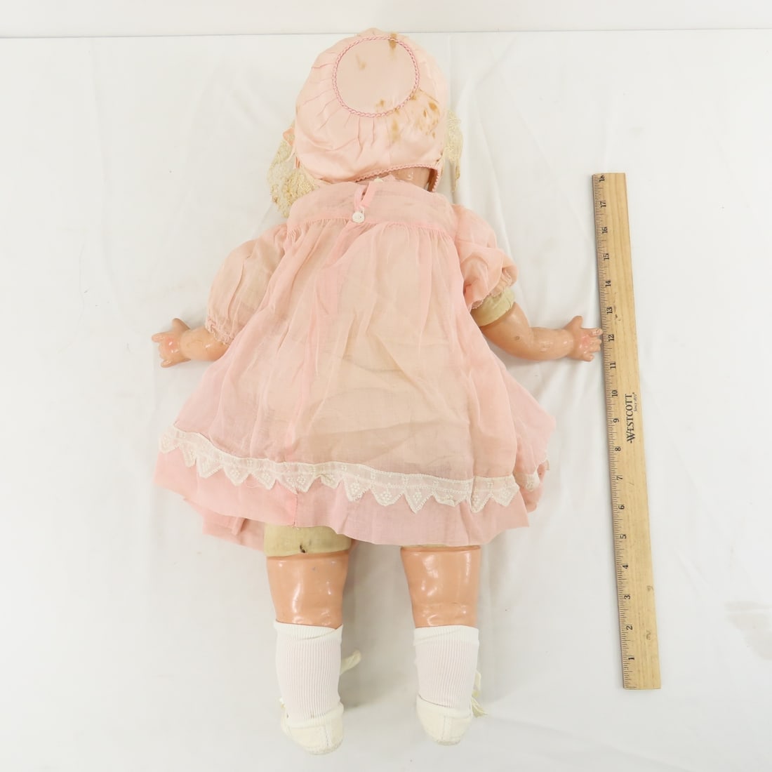 2 Antique Ideal Composition & Cloth Baby Dolls - 4