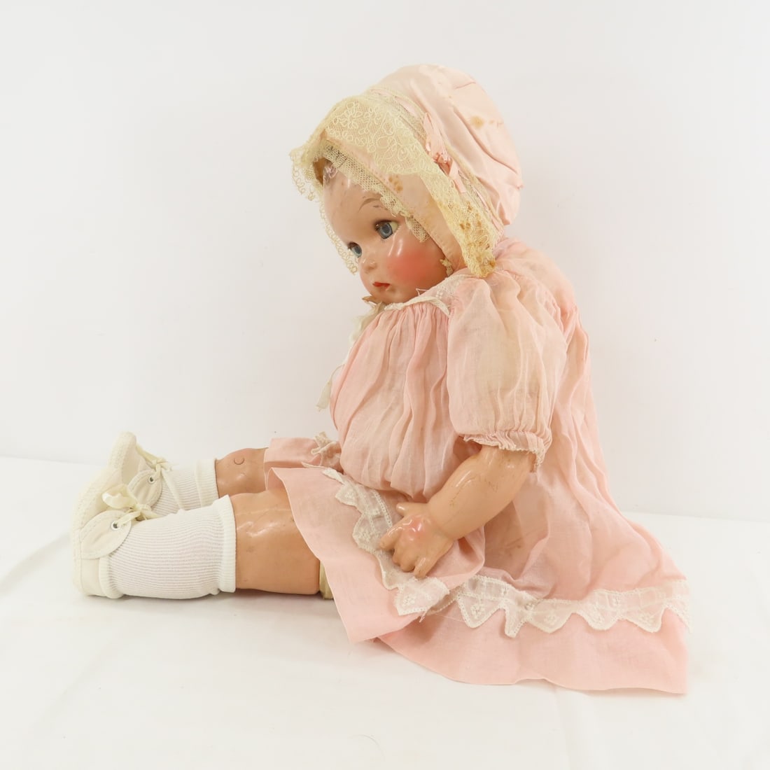 2 Antique Ideal Composition & Cloth Baby Dolls - 5