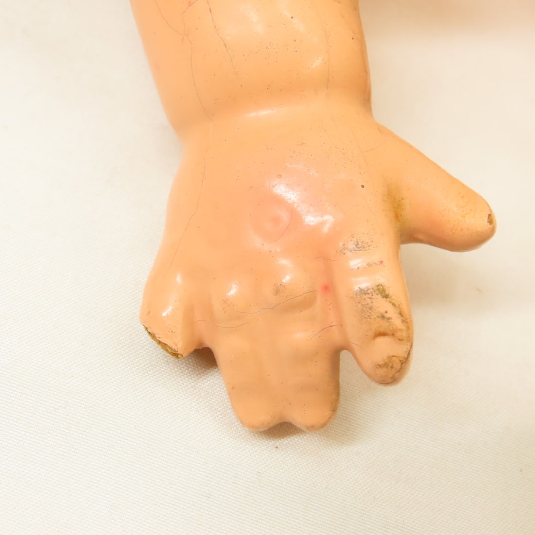 2 Antique Ideal Composition & Cloth Baby Dolls - 8