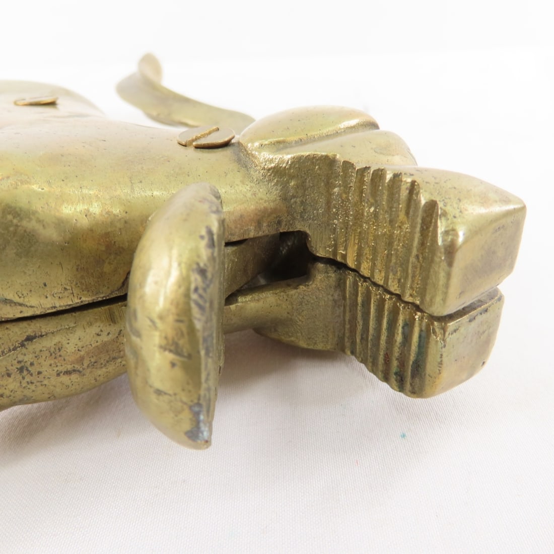 Vintage Solid Brass Nutcrackers, Alligators & Dog - 9