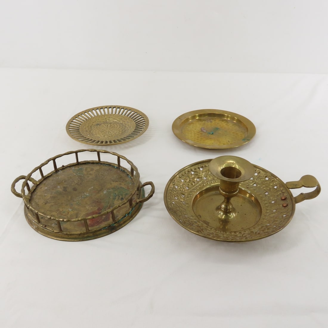 Vintage Brass Fruit Bowl, Wind Chime, Bank & More - 11