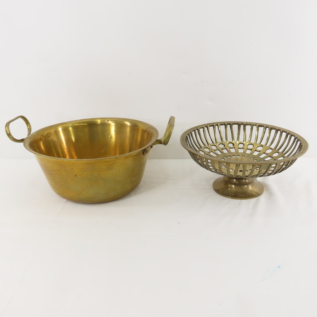 Vintage Brass Fruit Bowl, Wind Chime, Bank & More - 2