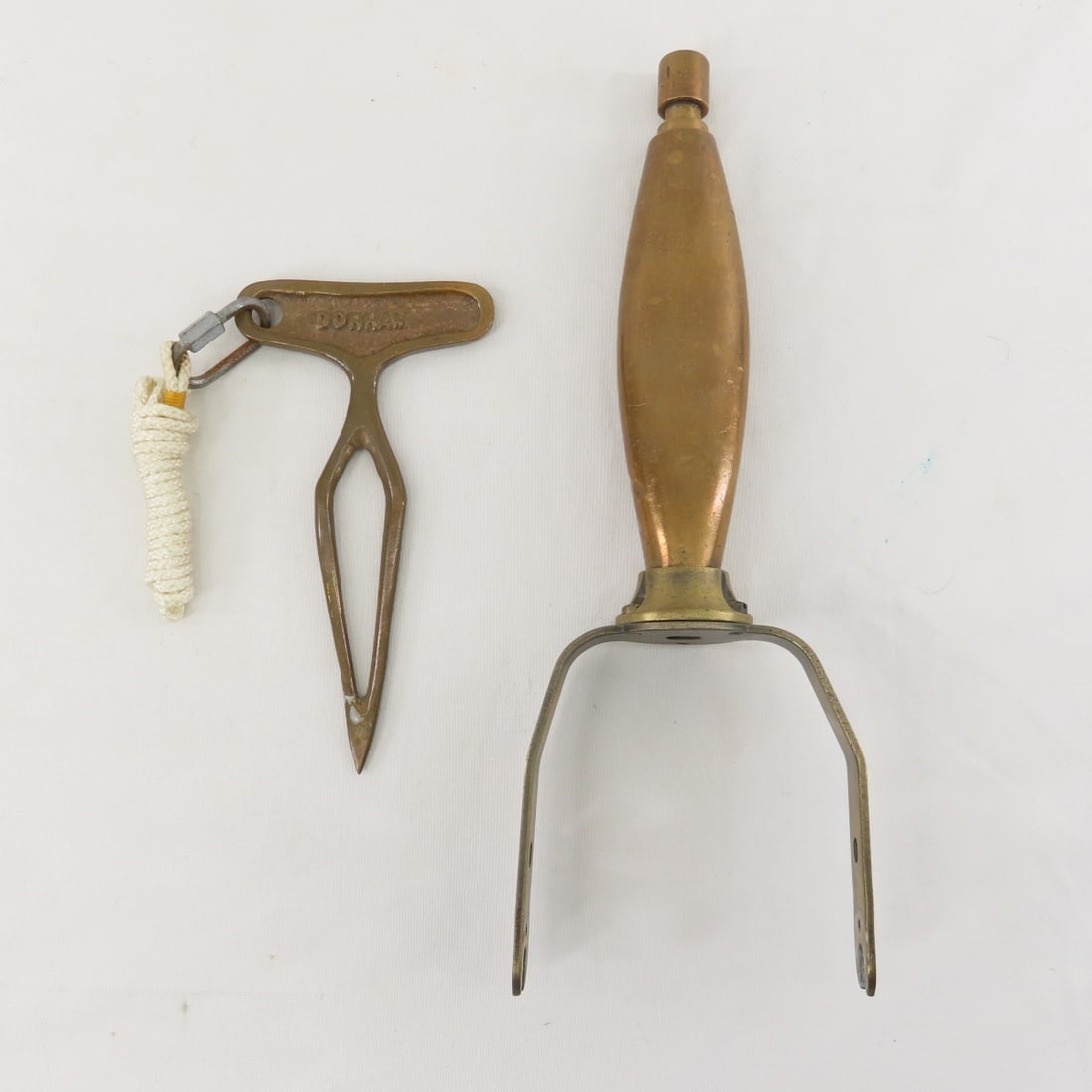 Vintage Brass Oar Locks, Marlin Spike & More - 10