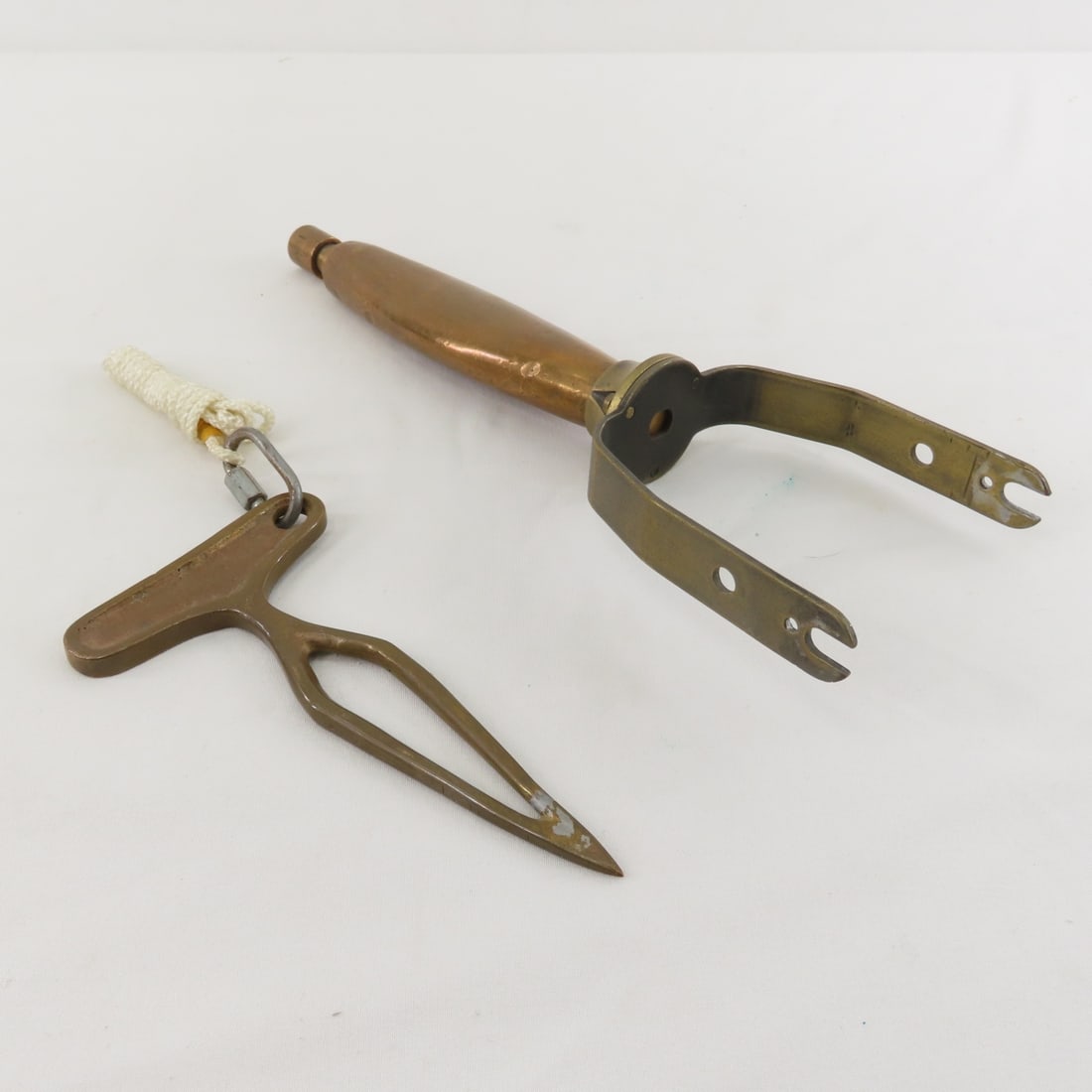 Vintage Brass Oar Locks, Marlin Spike & More - 11