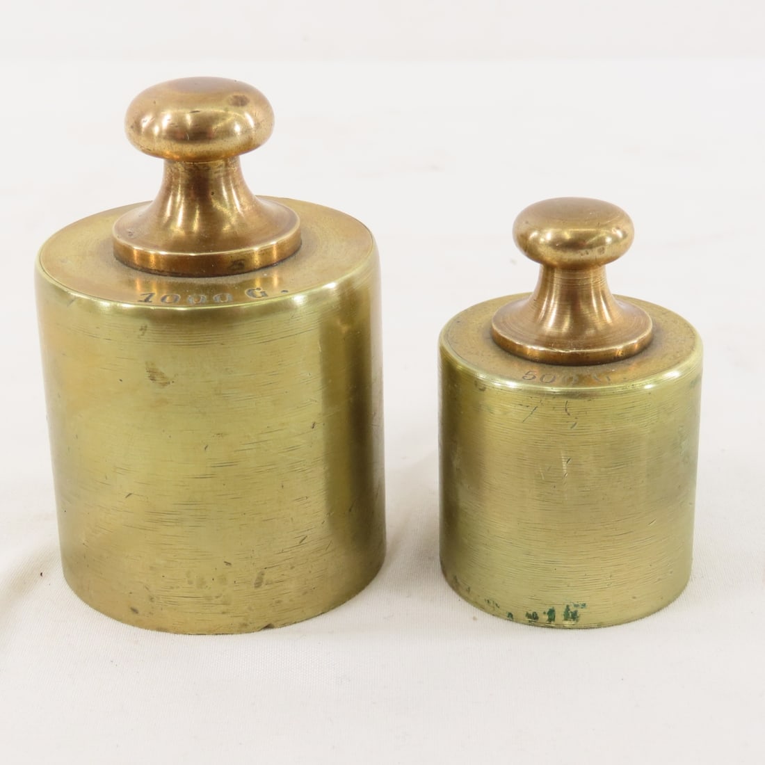 Collection of Vintage Solid Brass Scale Weights - 5