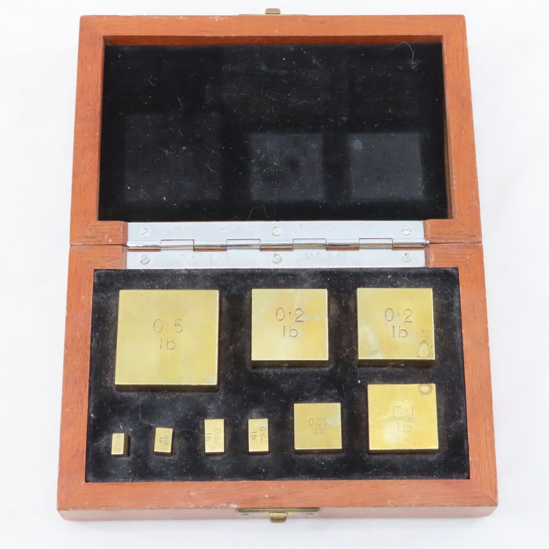 Collection of Vintage Solid Brass Scale Weights - 6