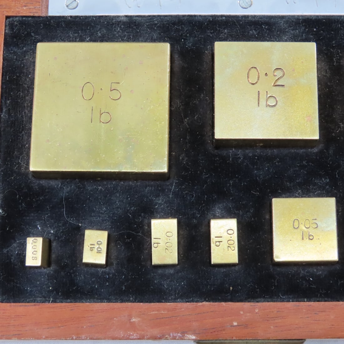 Collection of Vintage Solid Brass Scale Weights - 7