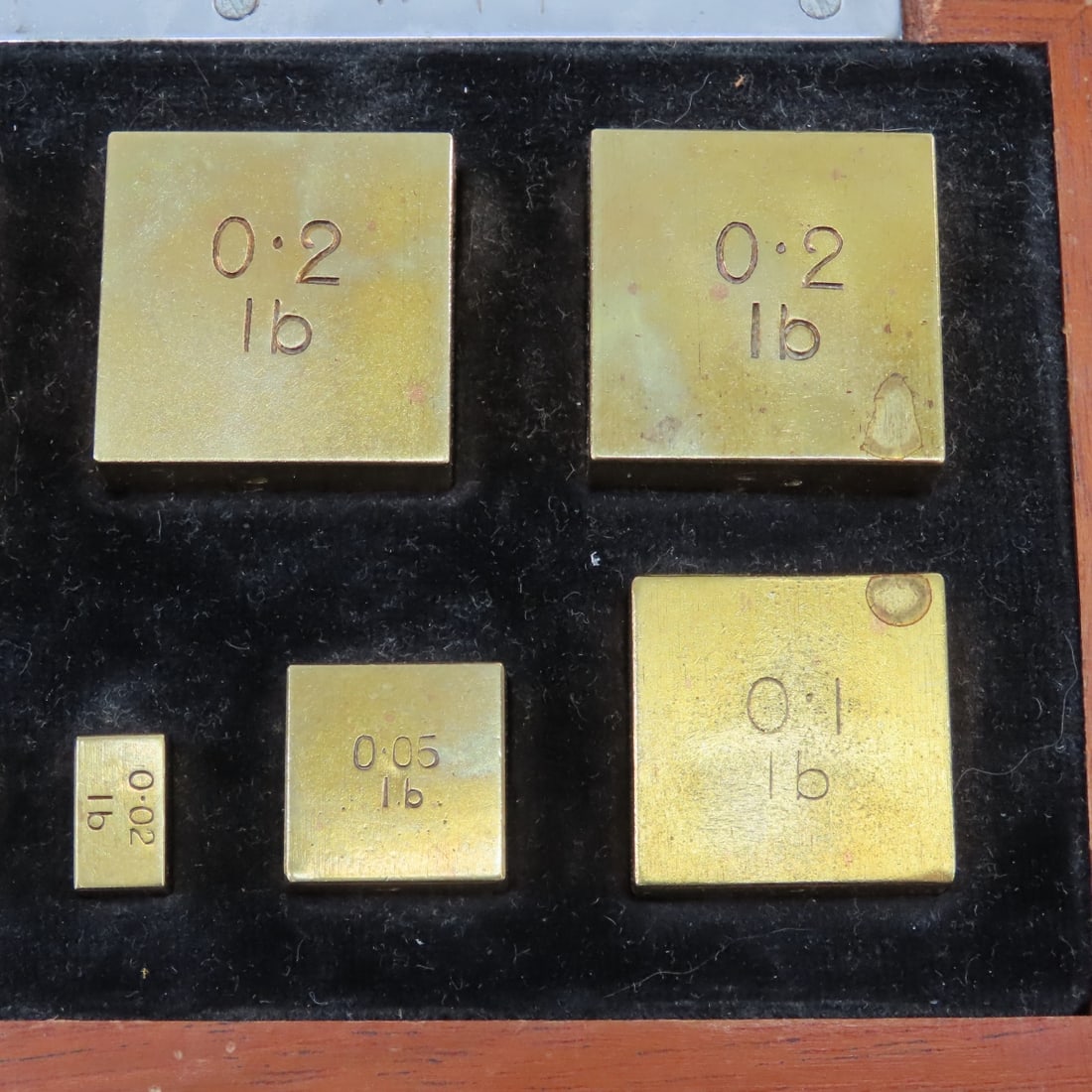 Collection of Vintage Solid Brass Scale Weights - 8