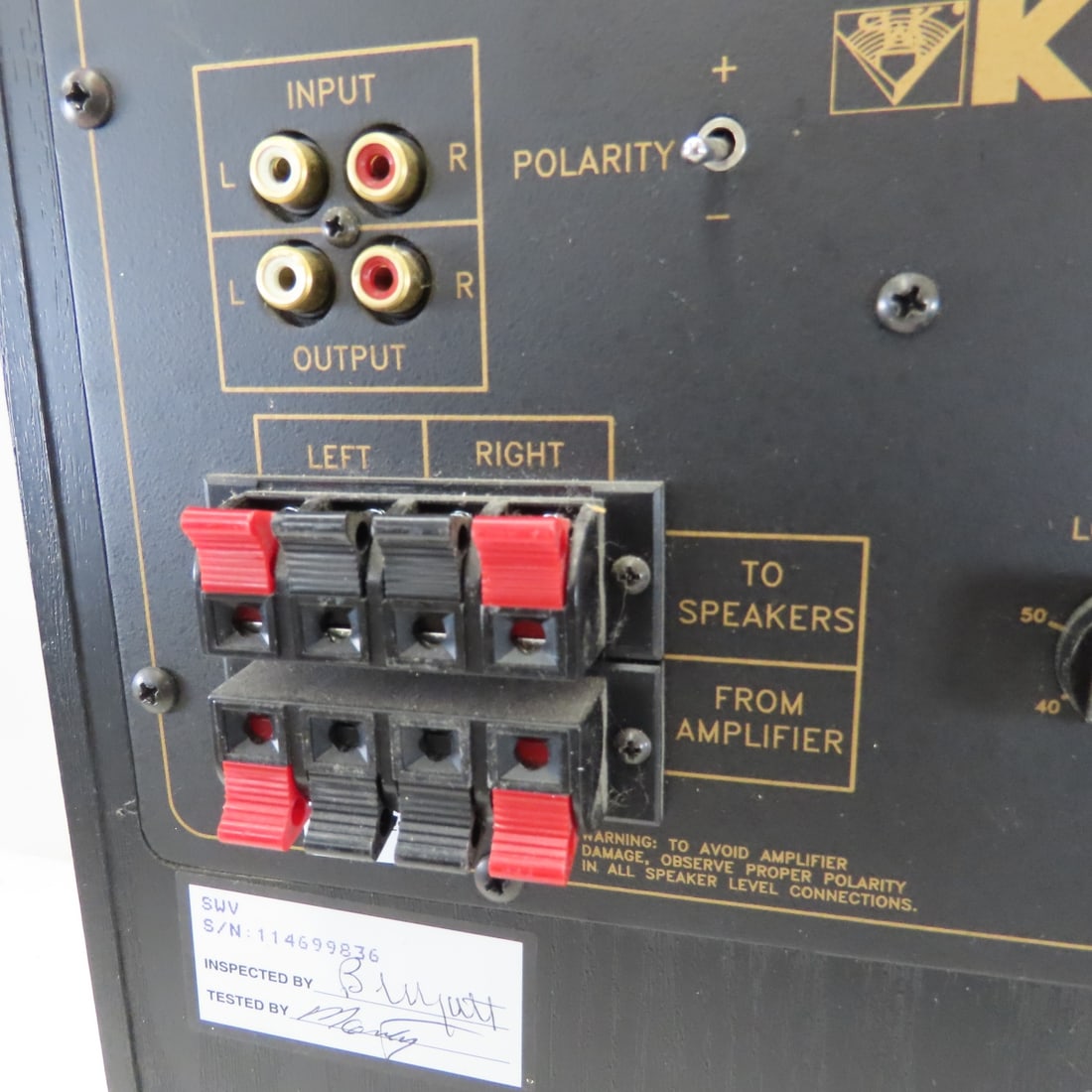 Vintage Klipsch Subwoofer Speaker, Black 18x13x13" - 8