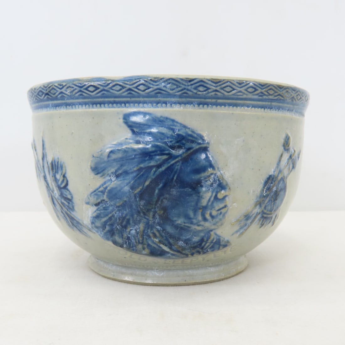 Old Sleepy Eye Salt Glazed Stoneware Bowl- Type I (1 of 9)