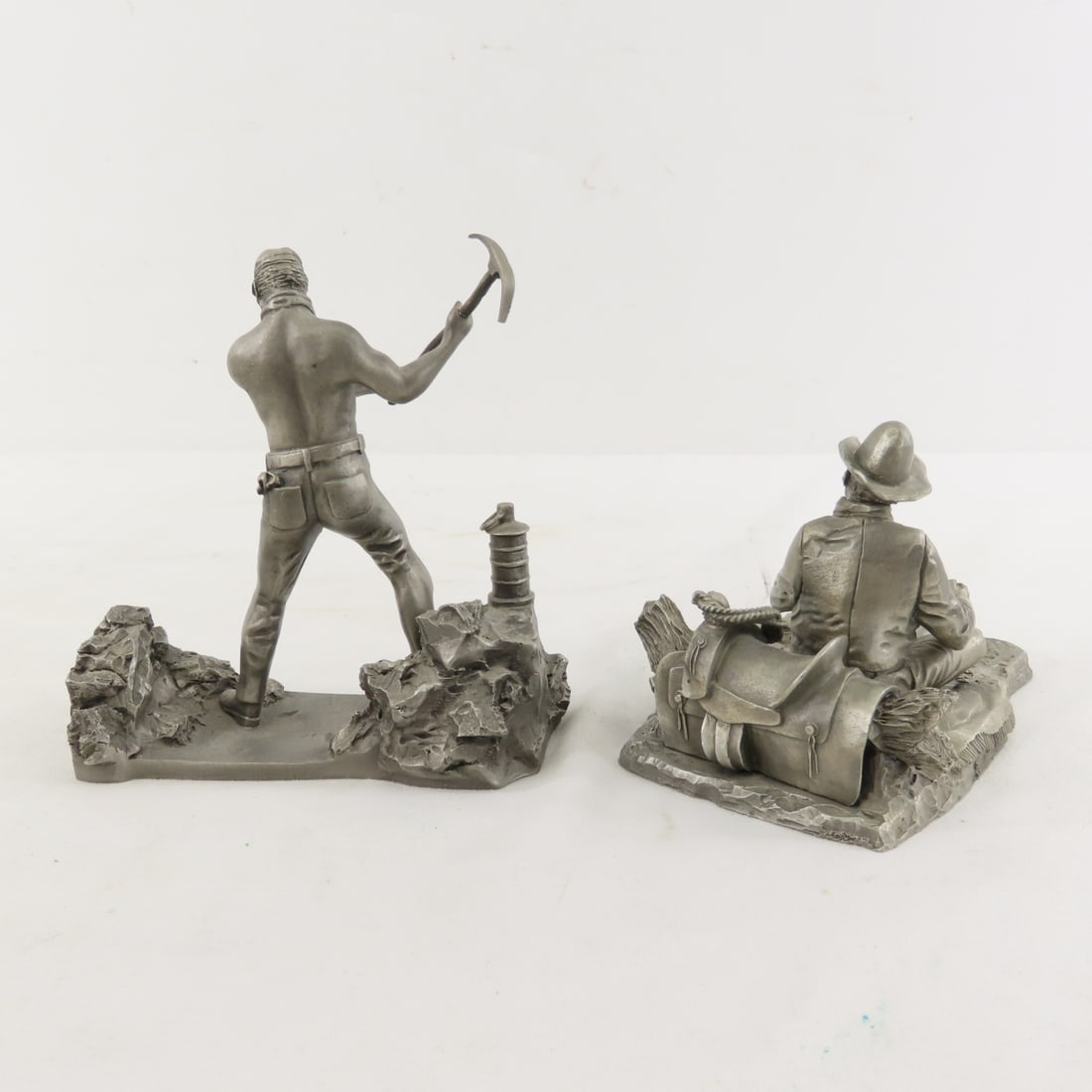 12 Franklin Mint Men & Women Pewter Figures - 6