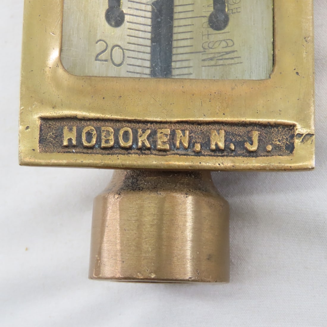 2 Vintage Brass Industrial Boiler Thermometers - 8