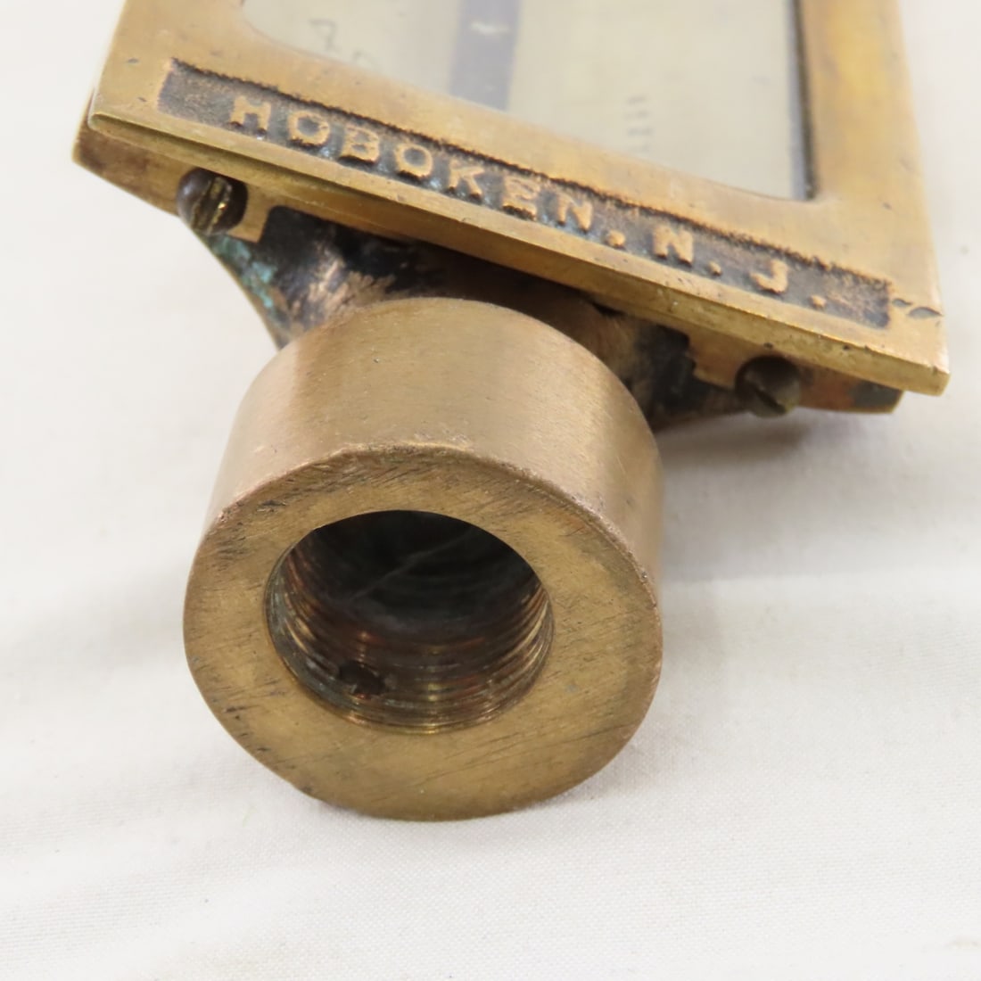 2 Vintage Brass Industrial Boiler Thermometers - 9