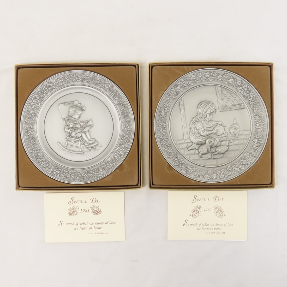 Hallmark Little Gallery Pewter Plates & More - 5