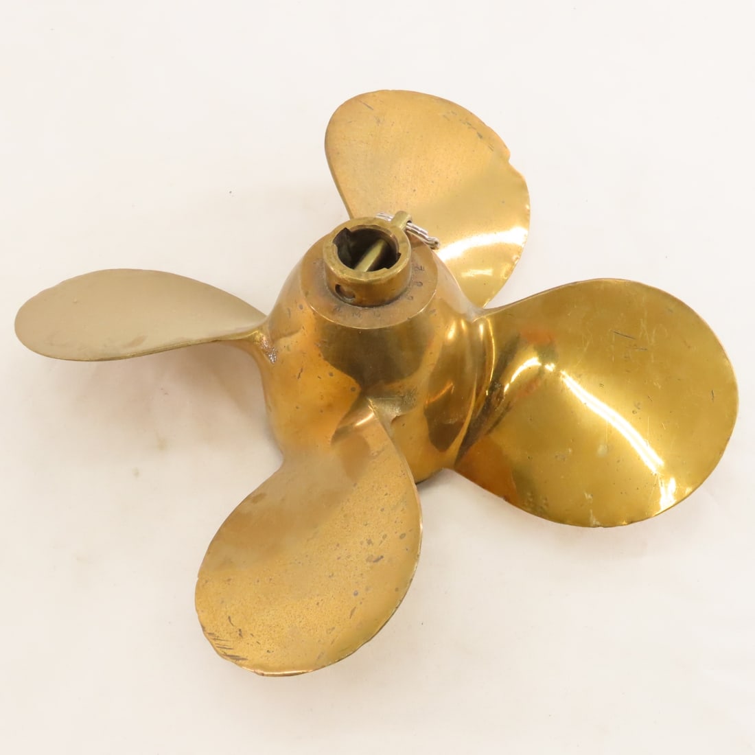 2 Vintage Solid Brass Michigan Boat Propellers - 2