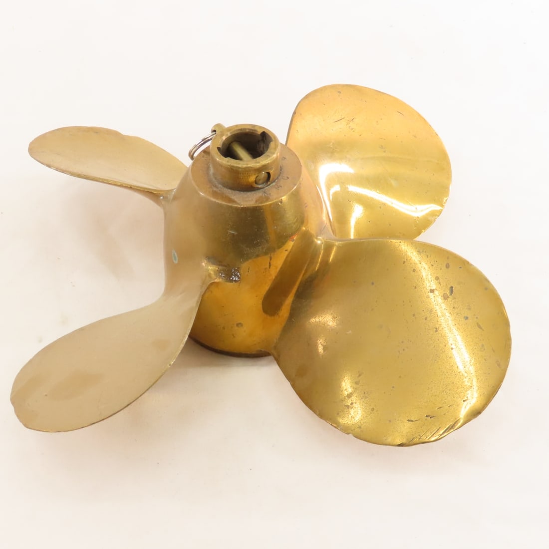 2 Vintage Solid Brass Michigan Boat Propellers - 3