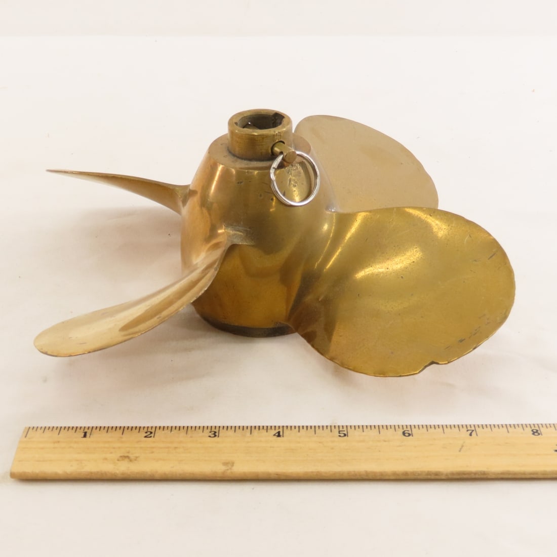 2 Vintage Solid Brass Michigan Boat Propellers - 5