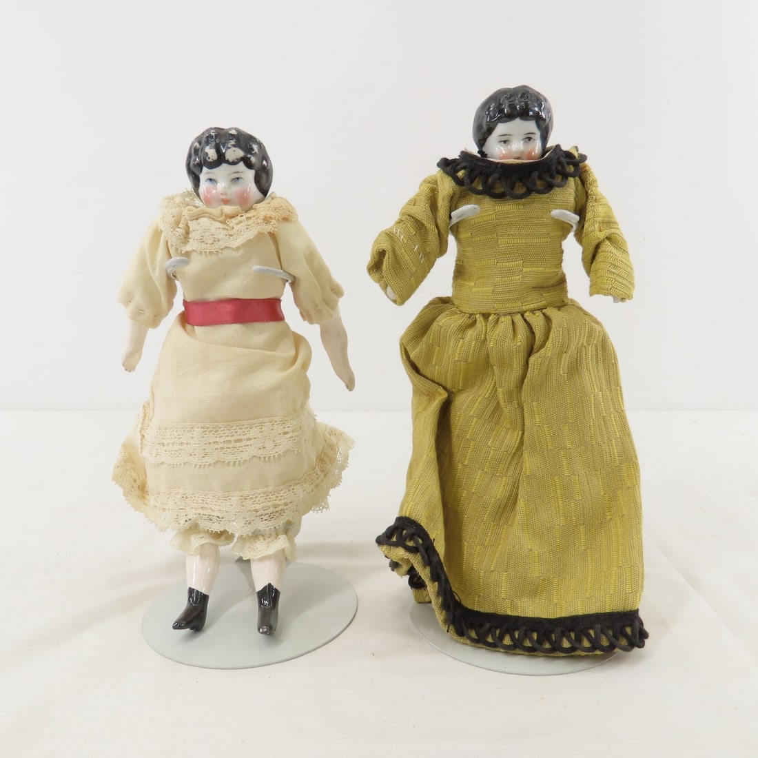 17" and 2 7" German China Head Dolls - 12