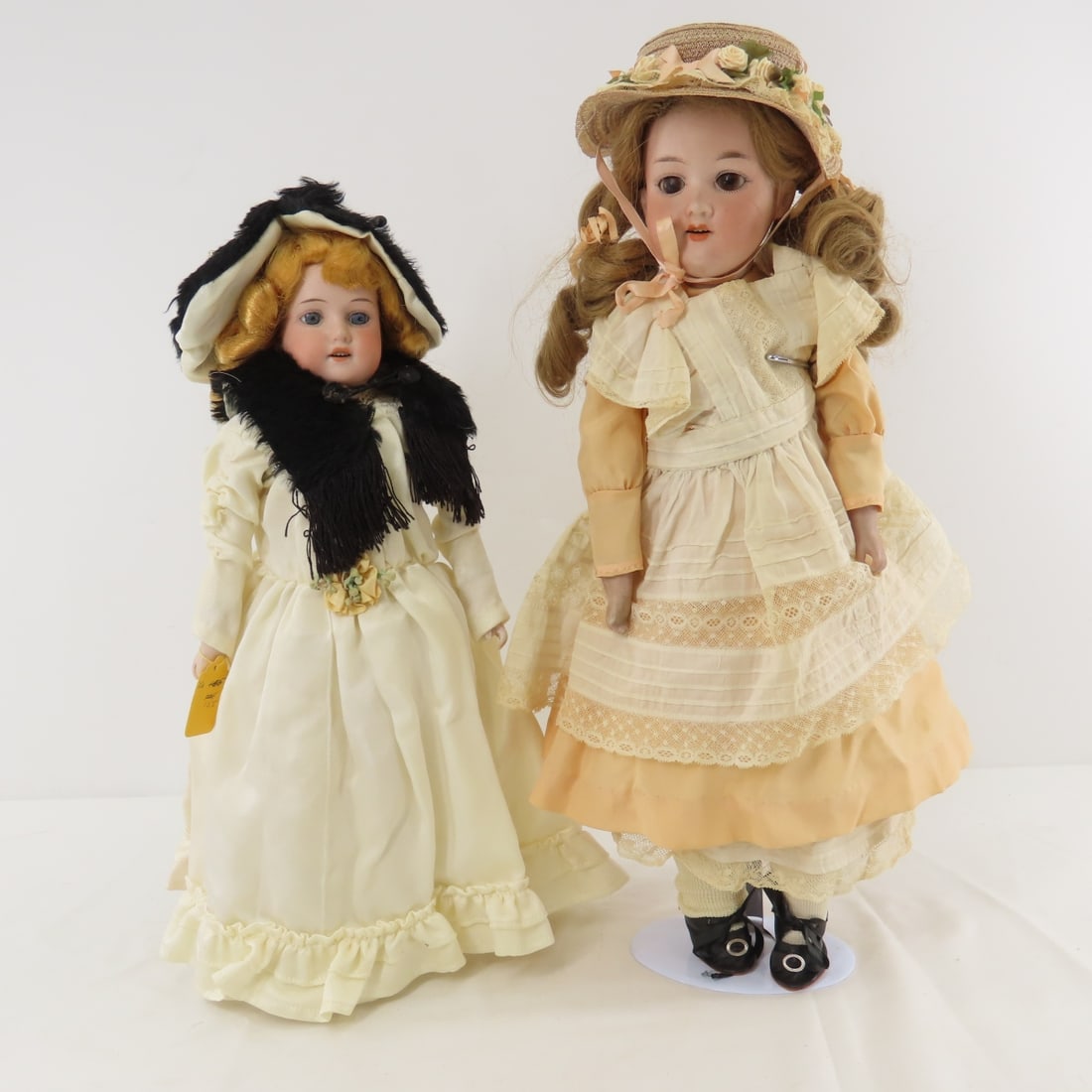 2 Antique A. Marseilles Bisque Head Dolls (1 of 20)