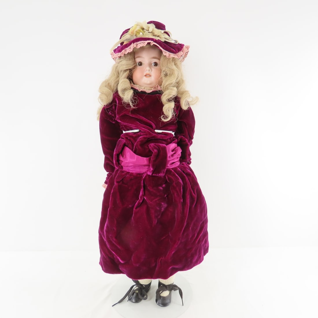 Antique A. Marseilles Rosebud Bisque Head Doll (1 of 9)