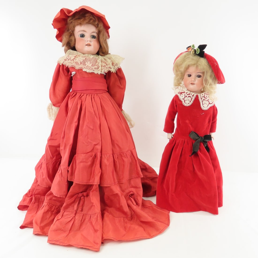 2 Antique A. Marseilles 370 Bisque Head Dolls (1 of 19)