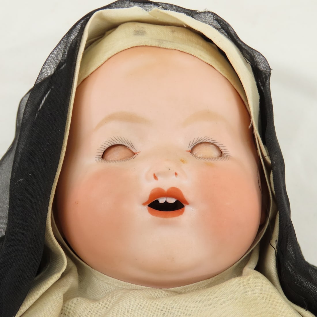 Antique A. Marseilles Bisque Head Nun Doll & More - 7