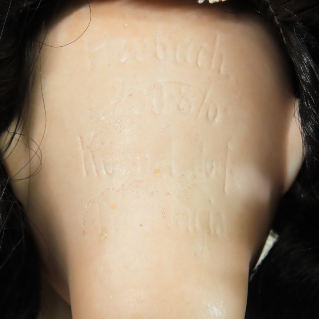 5 Antique Bisque Heads and 2 Cloth Doll Bodies - 14