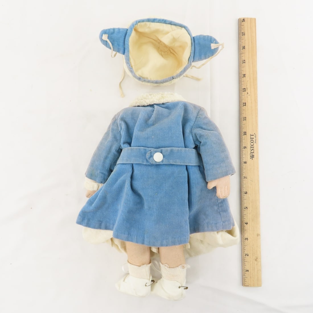 5 Antique Bisque Heads and 2 Cloth Doll Bodies - 16