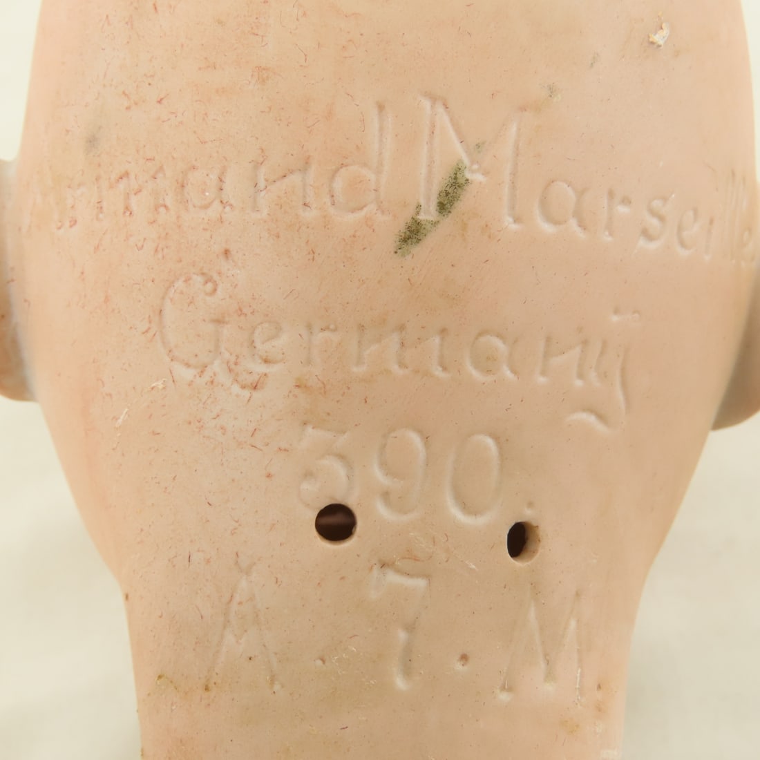 5 Antique Bisque Heads and 2 Cloth Doll Bodies - 7