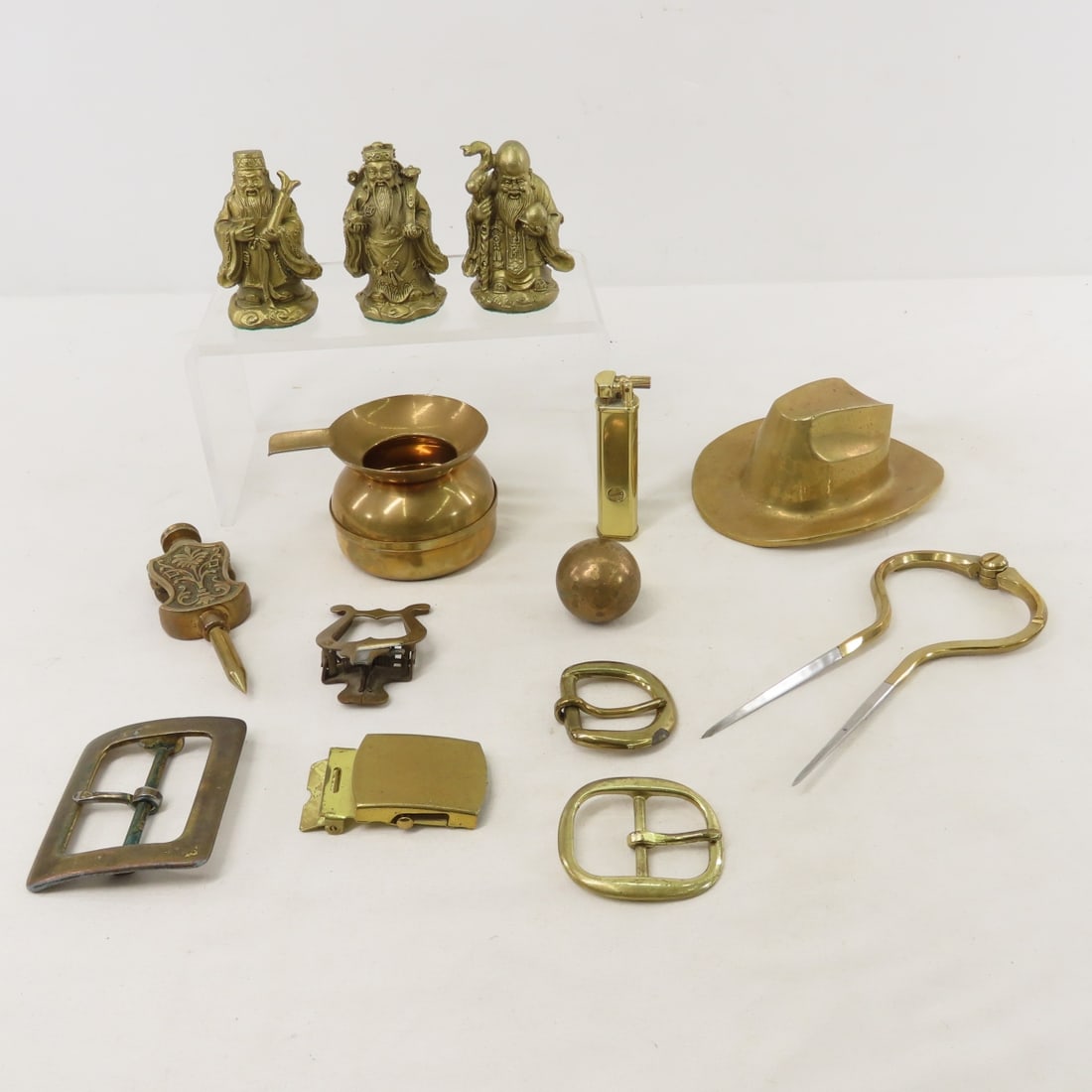 Brass Belt Buckles,Trammel Point, Immortal Figures (1 of 18)