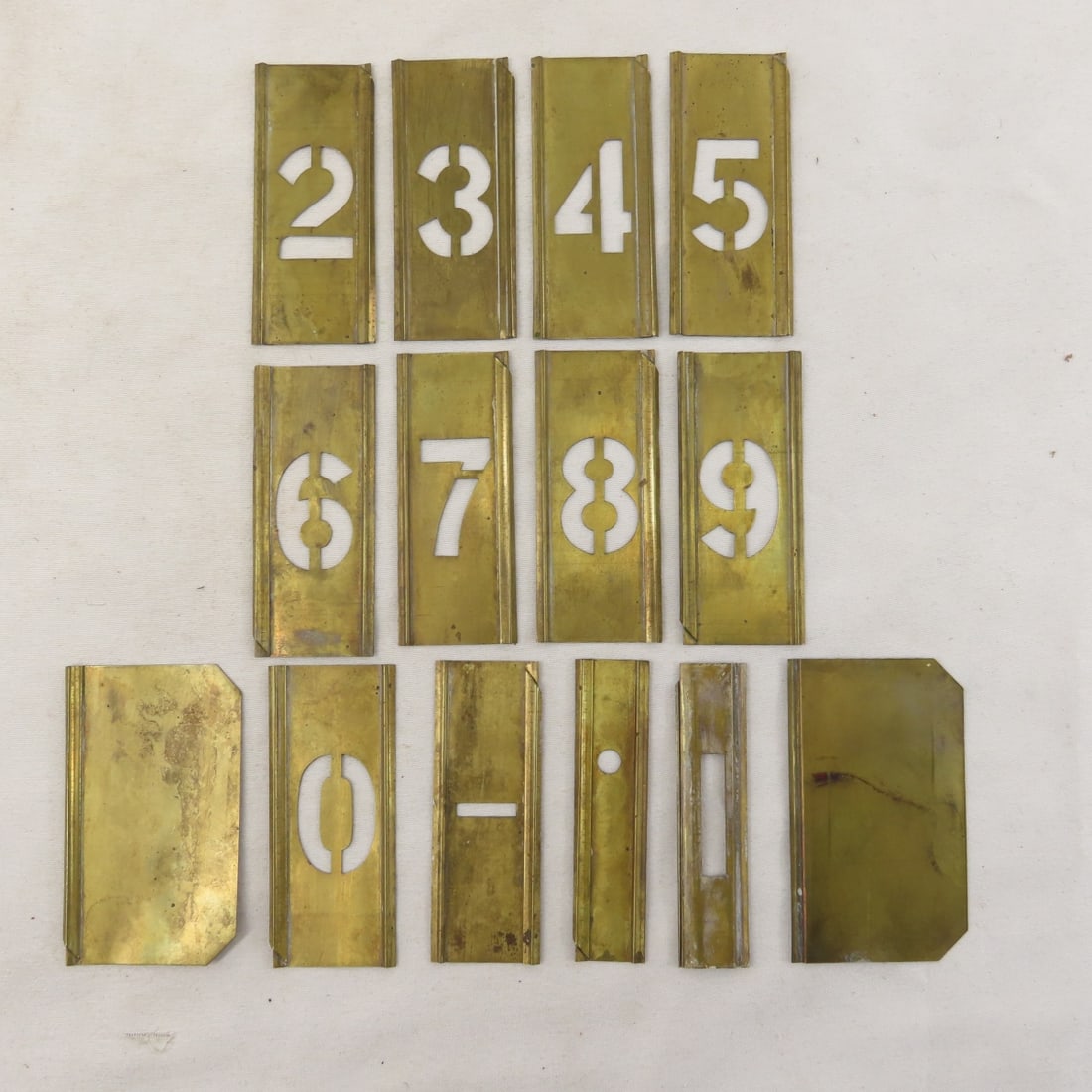 Vintage Rubber Ink Stamps, Letters & Numbers - 16