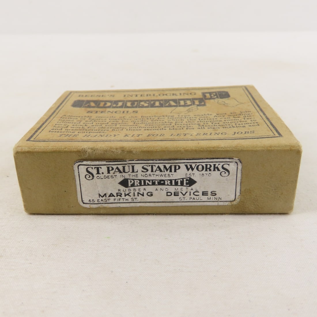 Vintage Rubber Ink Stamps, Letters & Numbers - 17